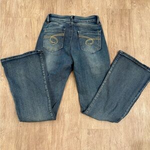 SHEIN Dark Blue Flare & Wide Leg Jeans